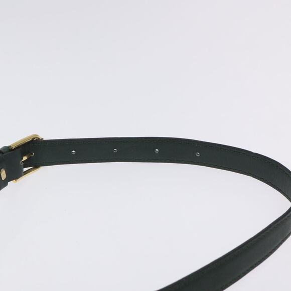 CELINE C Macadam Canvas Shoulder Bag Green Gold - Picture 8 of 12